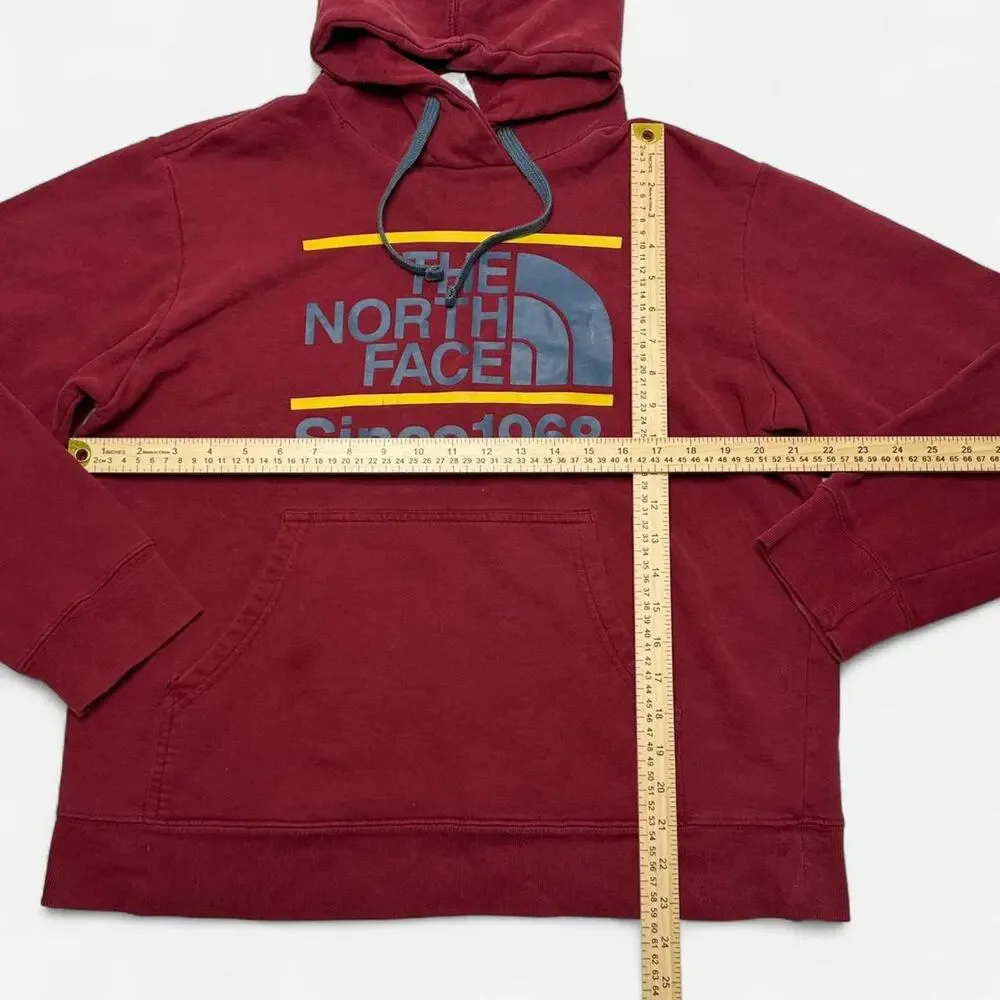 The North Face Red Graphic Hoodie Men’s Medium Pullover Since 1968